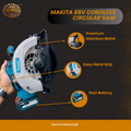 Makita  88V Cordless Circular Saw – 7 Inch BL Motor | Dual Battery | Heavy Duty Wood Cutter