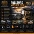 Portable cordless car washer gun complete kit Tools Wool