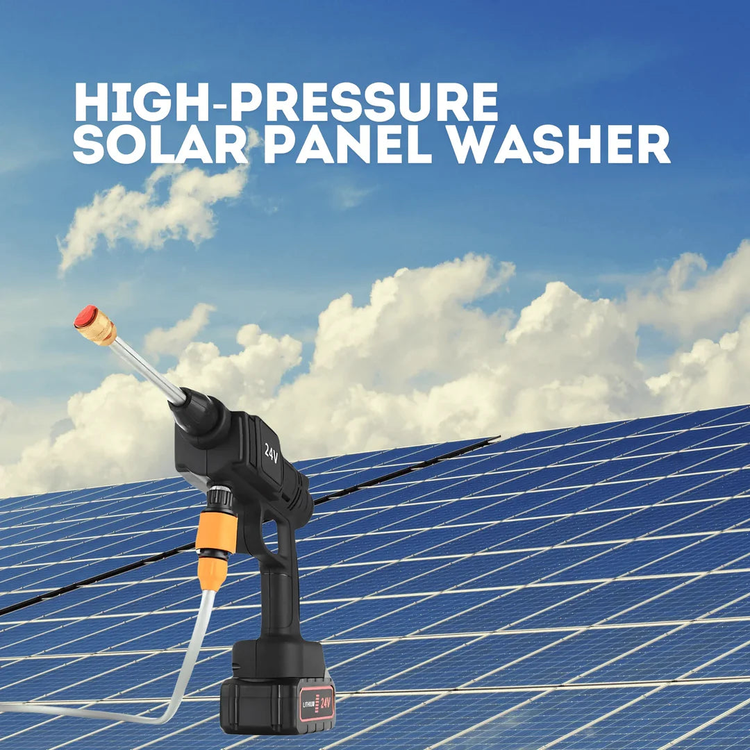 Car washer for solar panels with rechargeable batteries Pakistan