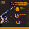 Bosch 36V Cordless Car Washer Machine – High Pressure Portable Cleaning Kit with Dual Batteries