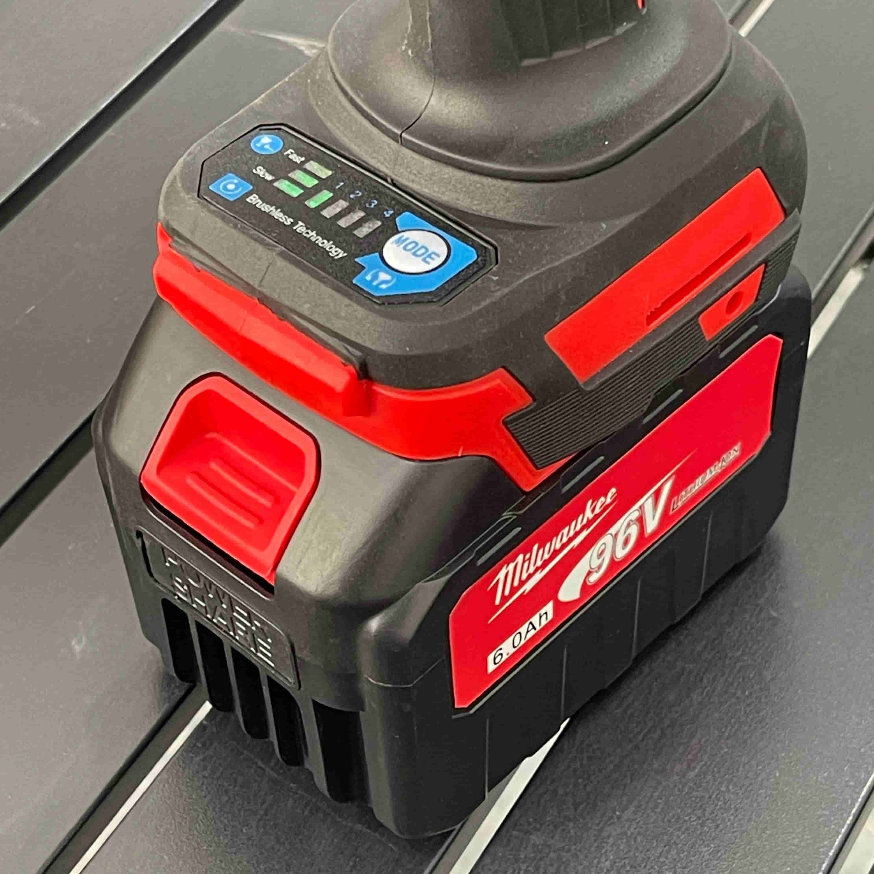 Milwaukee 96V Brushless Impact Wrench – Heavy Duty Cordless Nut Bolt Remover | 600Nm Torque | Dual Battery Kit