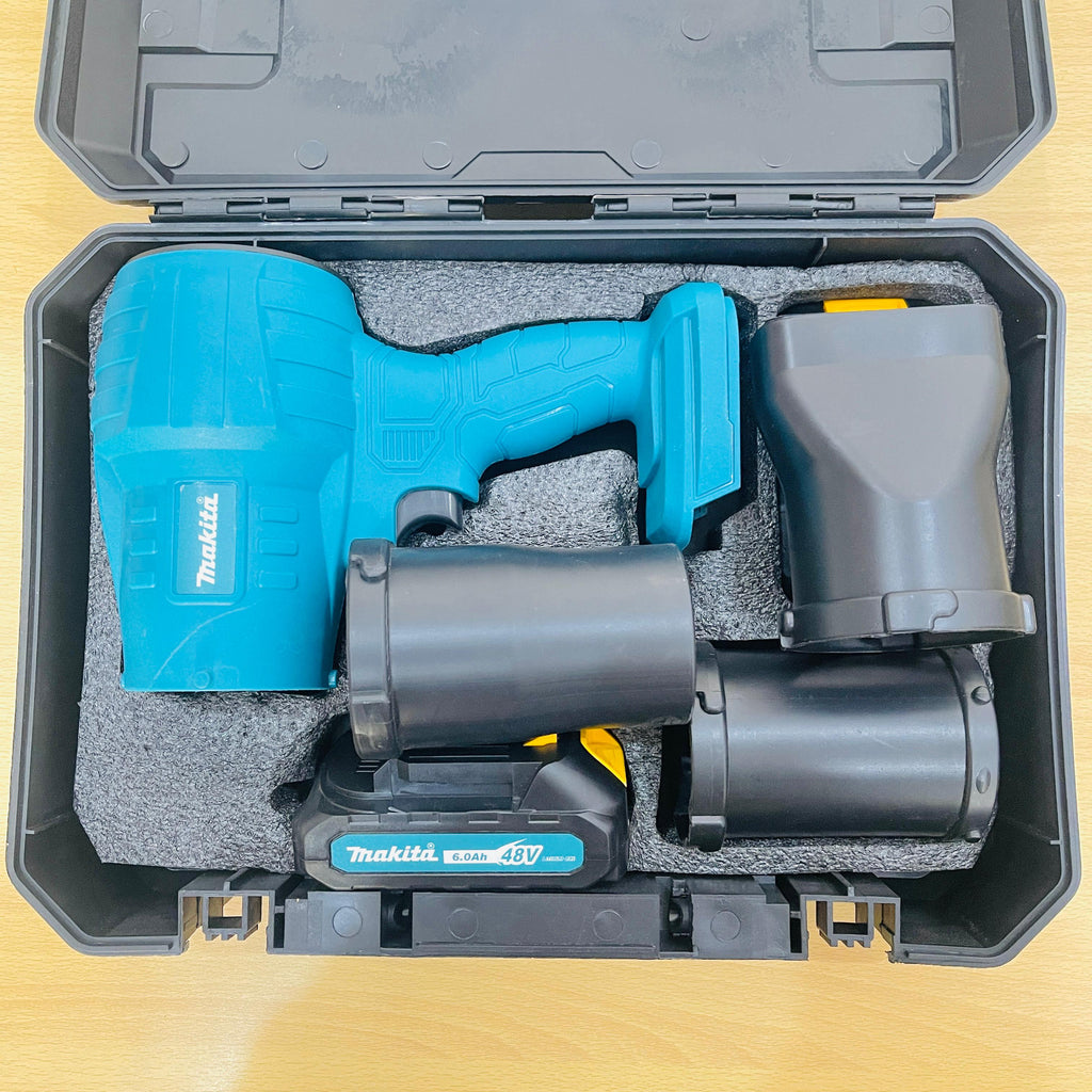 Makita 48V Cordless Lithium-Ion Storm Turbofan Blower – 6.0Ah Battery, 32,000 RPM High-Power Air Duster