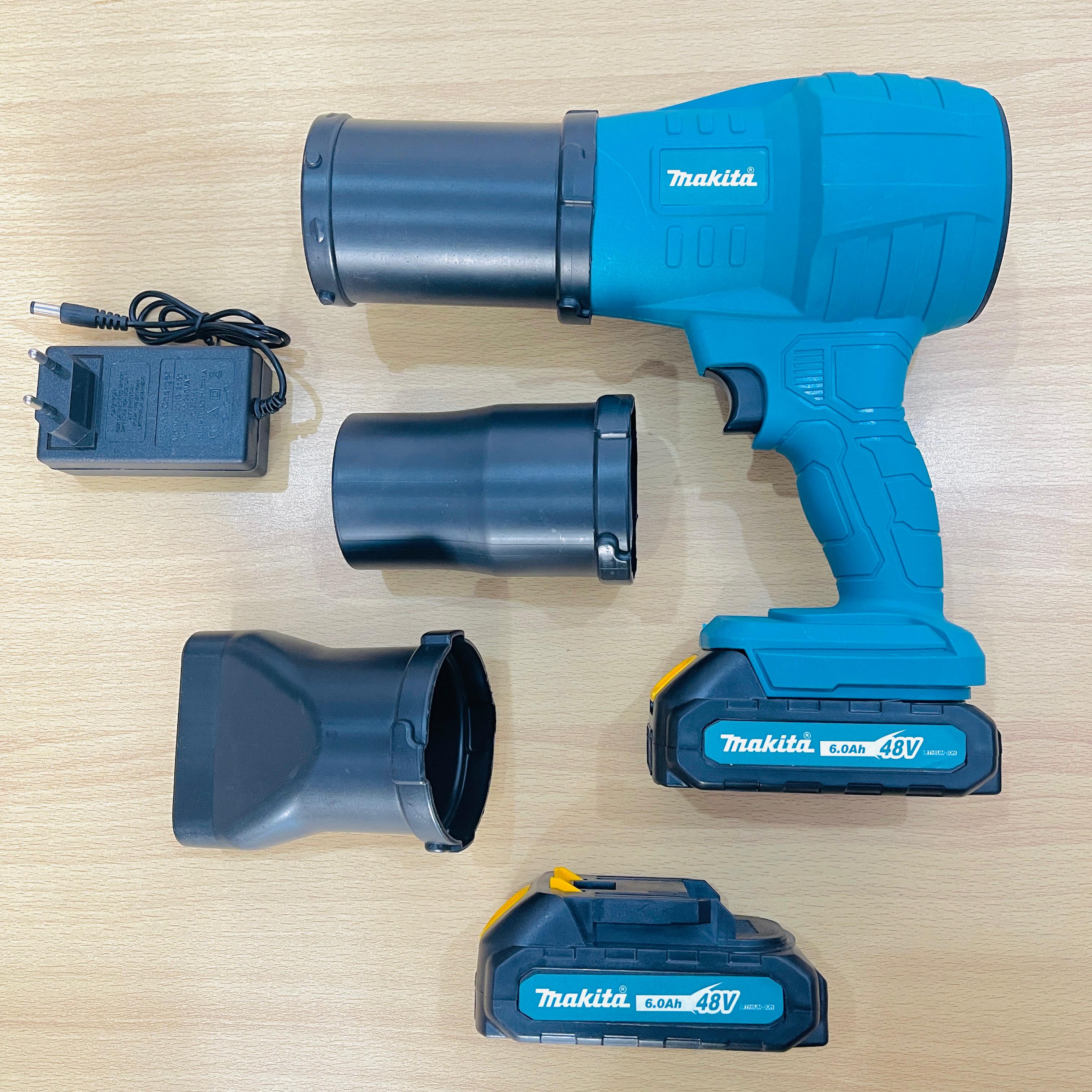 Makita 48V Cordless Lithium-Ion Storm Turbofan Blower – 6.0Ah Battery, 32,000 RPM High-Power Air Duster
