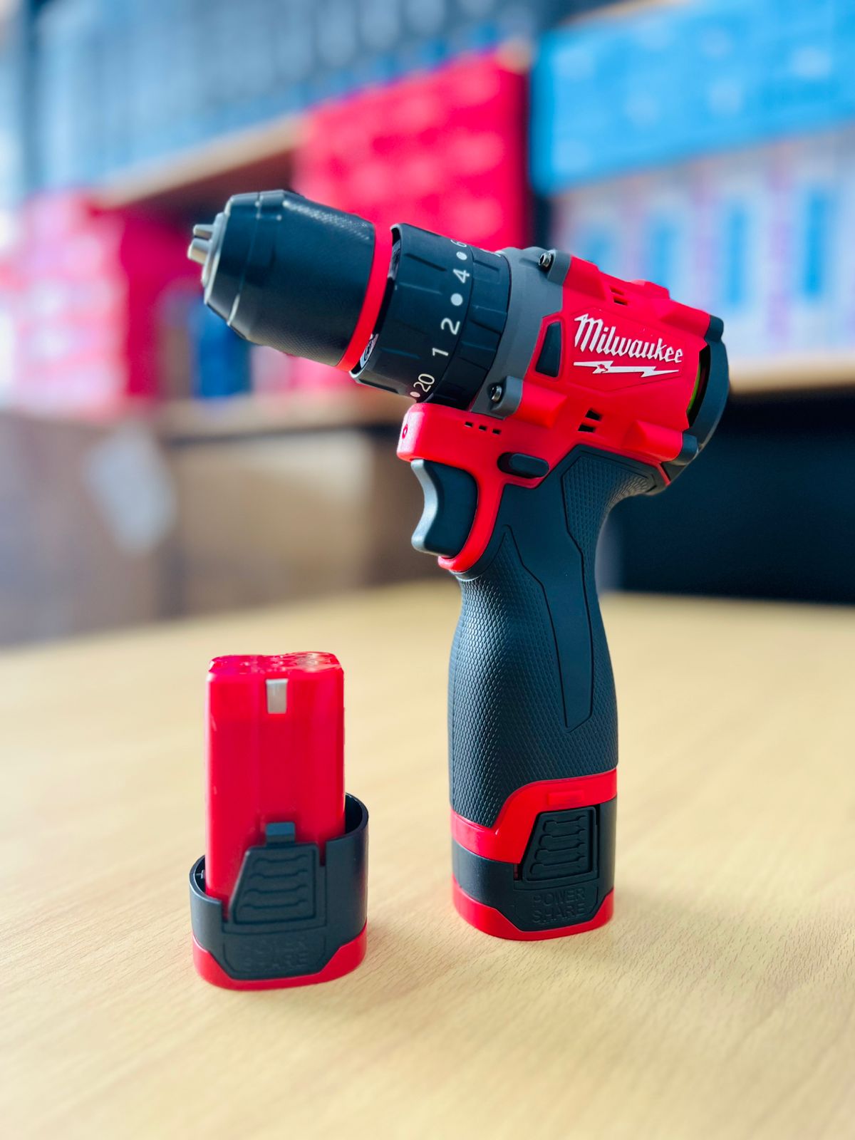 Milwaukee Cordless Drill Machine Set – 2 Batteries, Charger & 32pcs Tool Kit | Powerful & Portable DIY Combo