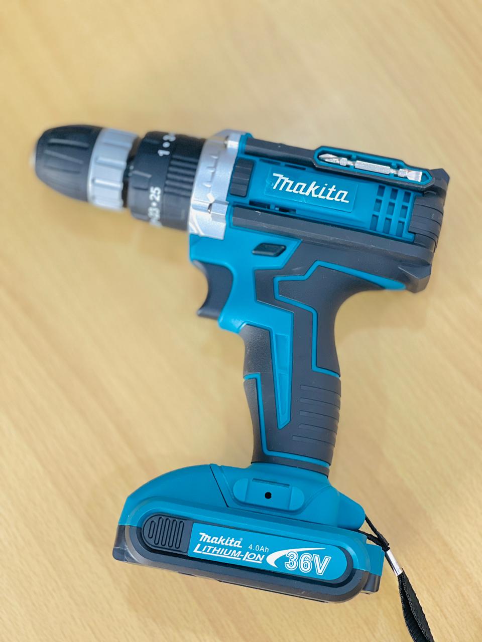 Makita 36V Cordless Li-ion Drill Machine Kit (2 Batteries + Full Accessories)