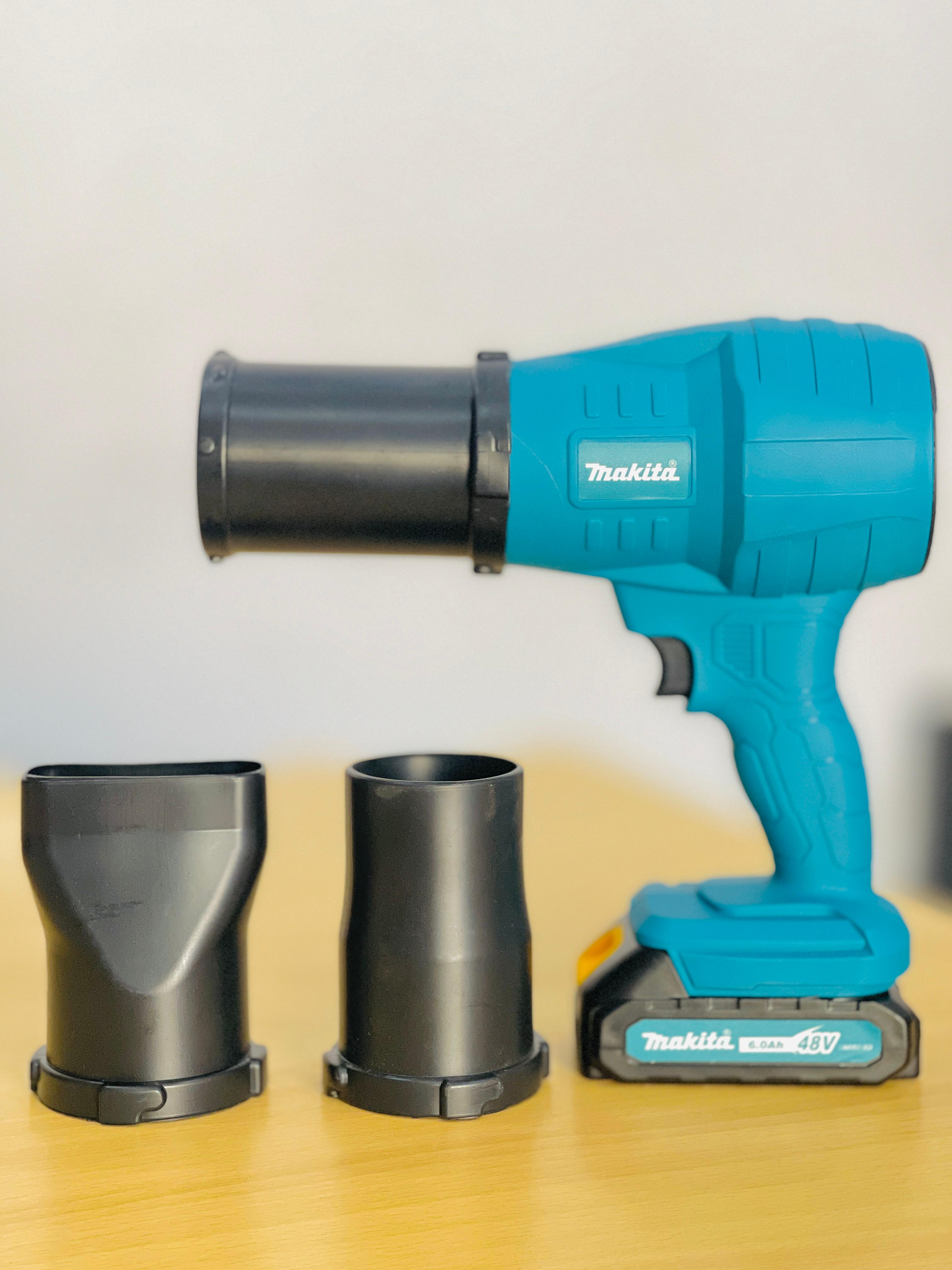 Makita 48V Cordless Lithium-Ion Storm Turbofan Blower – 6.0Ah Battery, 32,000 RPM High-Power Air Duster