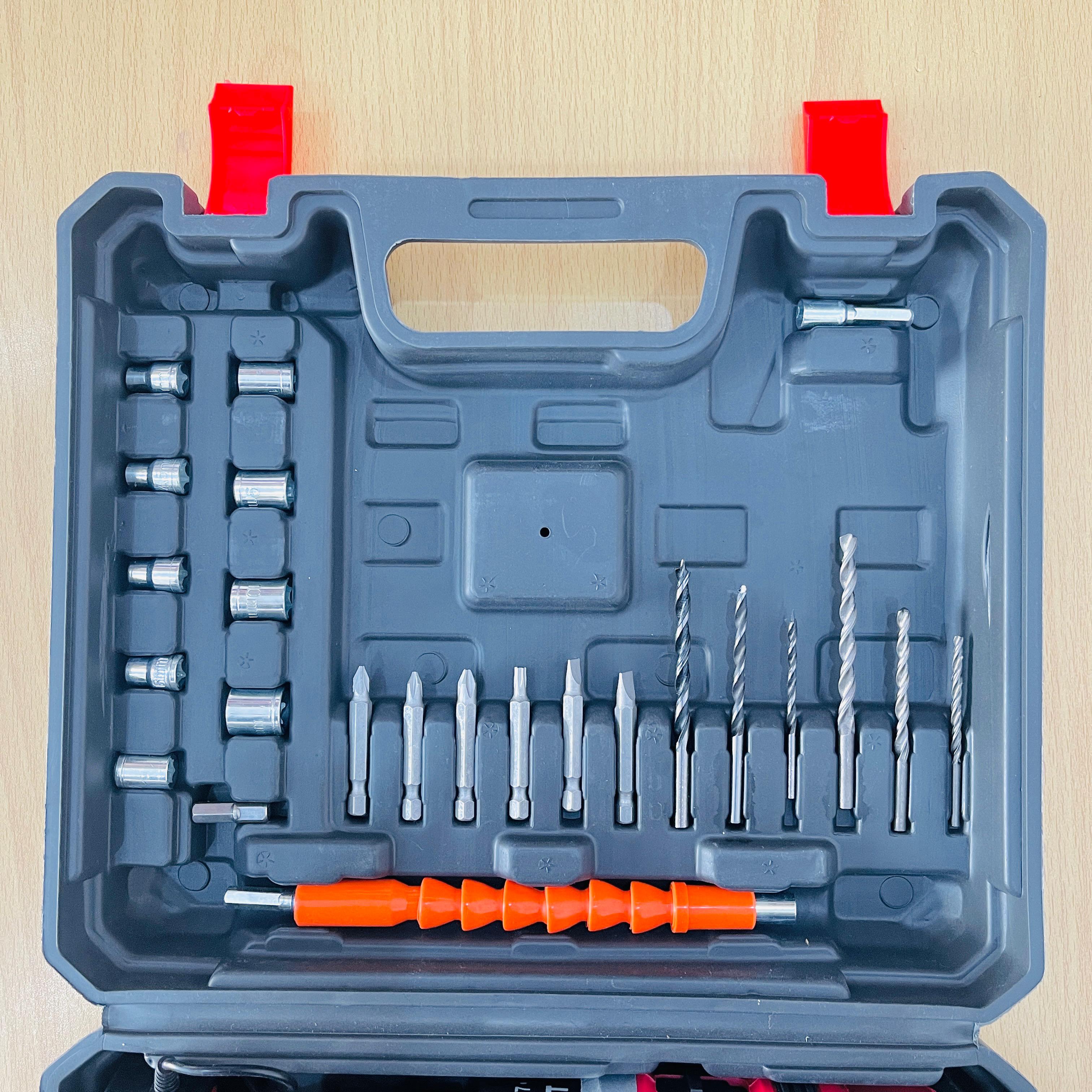 Milwaukee 36V Cordless Drill Machine Kit – 2 Batteries + Full Tool Set + Carry Case