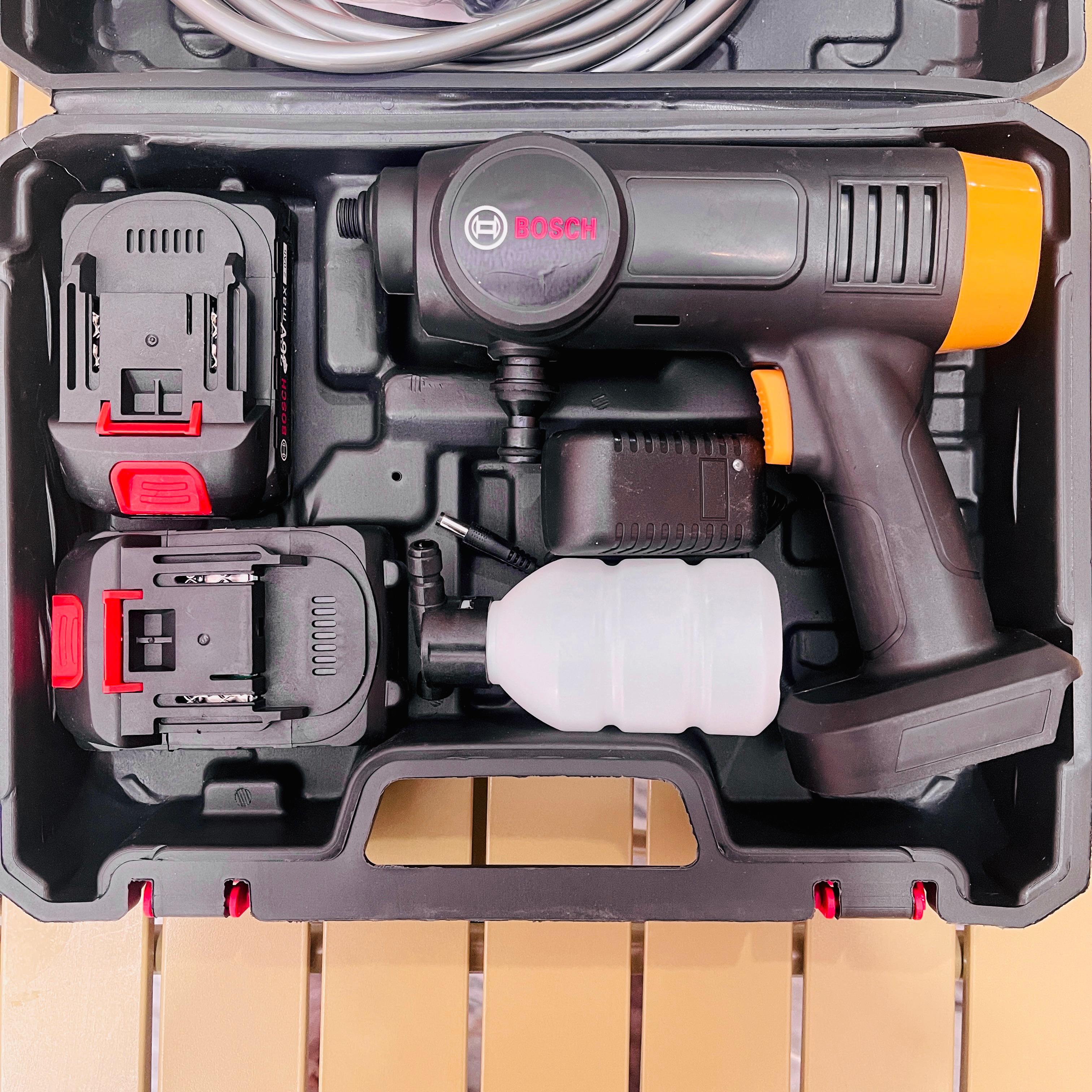 Bosch 36V Cordless Car Washer Machine – High Pressure Portable Cleaning Kit with Dual Batteries